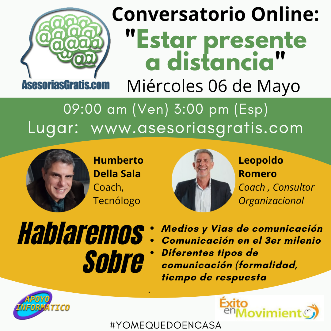 Lee más sobre el artículo Conversatorio: «Estar Presente a Distancia»